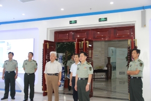 潍坊军分区万伟锋司令员一行3人到中国兽药饲料交易大厦调研